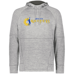 Phoenix Racquets WTT Tennis Performance Fleece Hoodie in Athletic Grey
