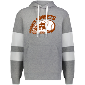 Phoenix Sunsets WTT Tennis Athletic Fleece Hoodie in Charcoal Heather/White