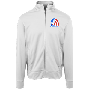 Retro Baltimore Banners Full Zip Fleece Jacket featuring vintage WTT tennis team logo in white front view
