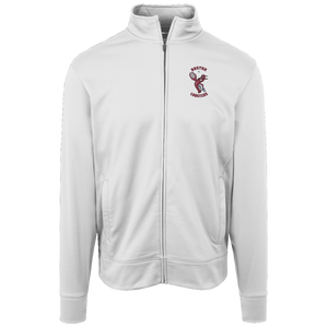Retro Boston Lobsters Full Zip Fleece Jacket featuring vintage WTT tennis team logo in white front view
