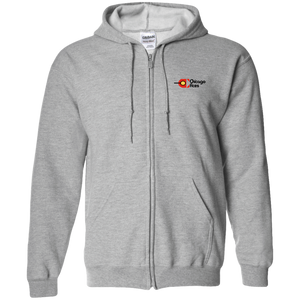 Chicago Aces  WTT Tennis Full Zip Hoodie in Sport Grey Front