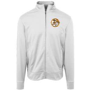 Minnesota Buckskins Full Zip Fleece Jacket featuring vintage WTT tennis team logo in white front view