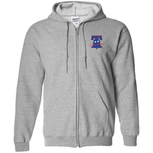 Philadelphia Freedoms Full Zip Hoodie WTT Tennis in Sport Grey Front