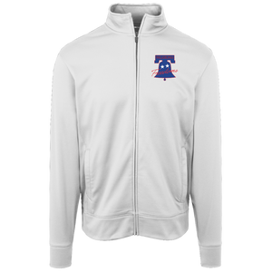 Philadelphia Freedoms Full Zip Fleece Jacket featuring vintage WTT tennis team logo in white front view