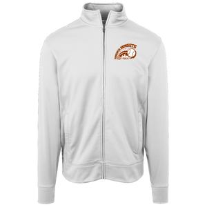 Phoenix Sunsets Full Zip Fleece Jacket featuring vintage WTT tennis team logo in white front view