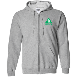 Pittsburgh Triangles Full Zip Hoodie WTT Tennis in Sport Grey Front