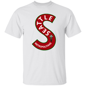 Seattle Metropolitans T-shirt NHL Hockey Team Logo Detail color White