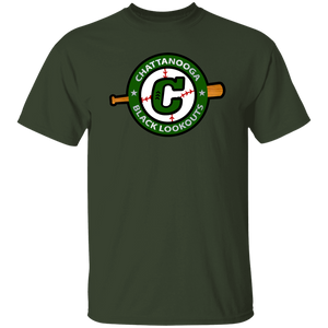 Chattanooga Black Lookouts T-shirt Negro League Baseball color Forest Green Chattanooga Black Lookouts T-shirt Negro League Baseball color Forest Green