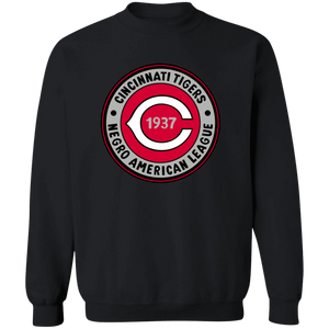Cincinnati Tigers Sweatshirt Crewneck Negro League Baseball color Black Cincinnati Tigers Sweatshirt Crewneck Negro League Baseball color Black