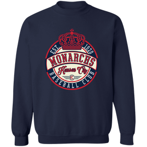 Kansas City Monarchs Sweatshirt Crewneck Negro League Baseball color Navy Kansas City Monarchs Sweatshirt Crewneck Negro League Baseball color Navy