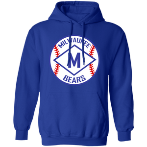 Milwaukee Bears Hoodie Pullover Negro League Baseball color Royal Blue Milwaukee Bears Hoodie Pullover Negro League Baseball color Royal Blue