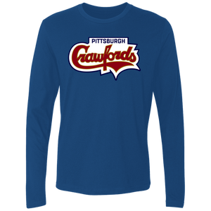 Pittsburgh Crawfords Long Sleeve Shirt Negro League Baseball color Royal Blue Pittsburgh Crawfords Long Sleeve Shirt Negro League Baseball color Royal Blue