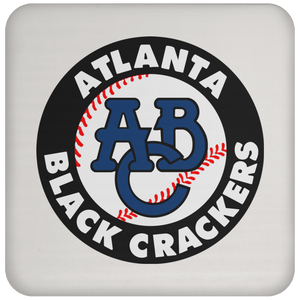 Atlanta Black Crackers Coaster Negro League Baseball Team Logo Color White Atlanta Black Crackers Coaster Negro League Baseball Team Logo Color White