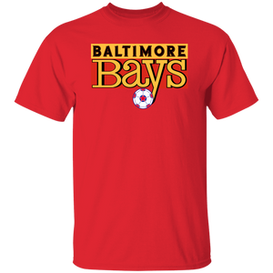 Baltimore Bays T-shirt Classic NASL Soccer color Red Baltimore Bays T-shirt Classic NASL Soccer color Red