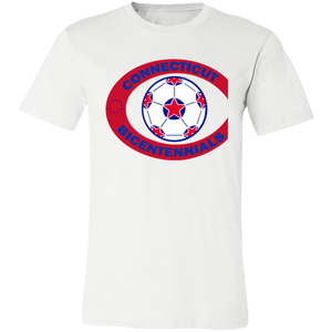 Connecticut Bicentennials T-shirt Premium NASL Soccer color White Connecticut Bicentennials T-shirt Premium NASL Soccer color White