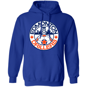 Edmonton Drillers Hoodie Pullover Classic NASL Soccer color Royal Blue Edmonton Drillers Hoodie Pullover Classic NASL Soccer color Royal Blue