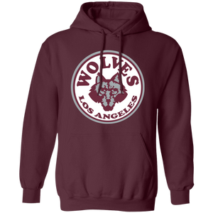 Los Angeles Wolves Hoodie Pullover Classic NASL Soccer color Maroon Los Angeles Wolves Hoodie Pullover Classic NASL Soccer color Maroon