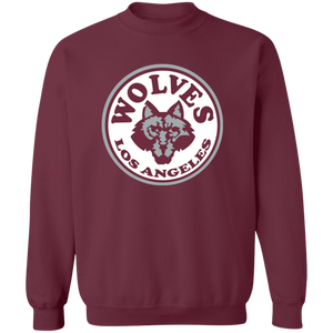 Los Angeles Wolves Sweatshirt Classic Crewneck NASL Soccer color Maroon Red Los Angeles Wolves Sweatshirt Classic Crewneck NASL Soccer color Maroon Red