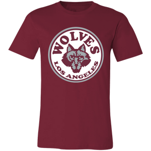 Los Angeles Wolves T-shirt Premium NASL Soccer color Cardinal Red Los Angeles Wolves T-shirt Premium NASL Soccer color Cardinal Red