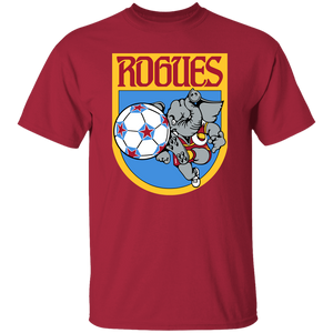 Memphis Rogues T-shirt Classic NASL Soccer color Cardinal Red Memphis Rogues T-shirt Classic NASL Soccer color Cardinal Red