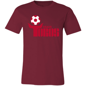 Miami Toros T-shirt Premium NASL Soccer color Cardinal Red Miami Toros T-shirt Premium NASL Soccer color Cardinal Red