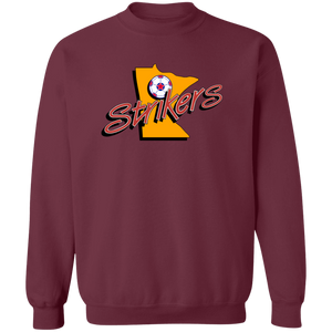 Minnesota Strikers Sweatshirt Classic Crewneck NASL Soccer color Maroon Red Minnesota Strikers Sweatshirt Classic Crewneck NASL Soccer color Maroon Red