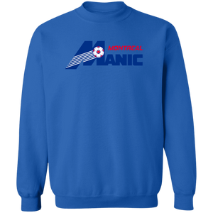 Montreal Manic Sweatshirt Classic Crewneck NASL Soccer color Royal Blue Montreal Manic Sweatshirt Classic Crewneck NASL Soccer color Royal Blue