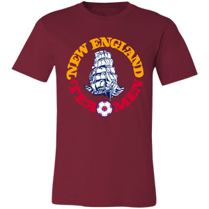 New England Tea Men T-shirt Premium NASL Soccer color Cardinal Red New England Tea Men T-shirt Premium NASL Soccer color Cardinal Red