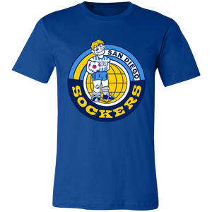 San Diego Sockers T-shirt Premium NASL Soccer color Royal Blue San Diego Sockers T-shirt Premium NASL Soccer color Royal Blue