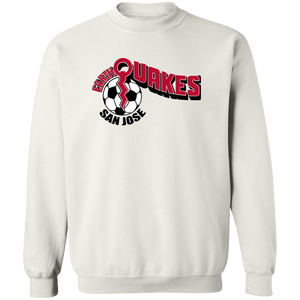 San Jose Earthquakes Sweatshirt Classic Crewneck NASL Soccer color White San Jose Earthquakes Sweatshirt Classic Crewneck NASL Soccer color White