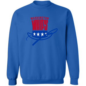 Washington Whips Sweatshirt Crewneck NASL Soccer color Royal Blue Washington Whips Sweatshirt Crewneck NASL Soccer color Royal Blue