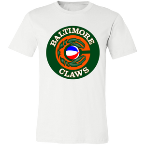 Baltimore Claws ABA T-shirt Premium American Basketball Association Team Tee color White Baltimore Claws ABA T-shirt Premium American Basketball Association Team Tee color White