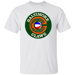 Baltimore Claws T-shirt Classic ABA Basketball color White Baltimore Claws T-shirt Classic ABA Basketball color White