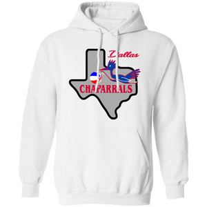 Dallas Chaparrals Hoodie Pullover Classic ABA Basketball color White Dallas Chaparrals Hoodie Pullover Classic ABA Basketball color White
