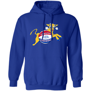 Houston Mavericks Hoodie Pullover Classic ABA Basketball color Royal Blue Houston Mavericks Hoodie Pullover Classic ABA Basketball color Royal Blue