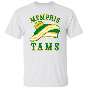 Memphis Tams T-shirt Classic ABA Basketball color White Memphis Tams T-shirt Classic ABA Basketball color White