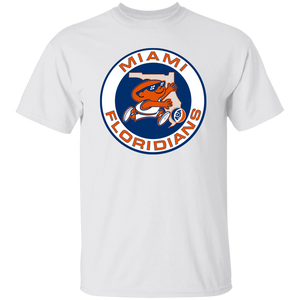 Miami Floridians T-shirt Classic ABA Basketball color White Miami Floridians T-shirt Classic ABA Basketball color White