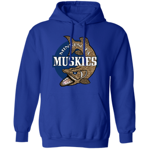 Minnesota Muskies Hoodie Pullover Classic ABA Basketball color Royal Blue Minnesota Muskies Hoodie Pullover Classic ABA Basketball color Royal Blue
