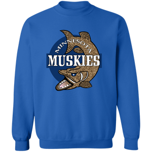 Minnesota Muskies Sweatshirt Classic Crewneck ABA Basketball color Royal Blue Minnesota Muskies Sweatshirt Classic Crewneck ABA Basketball color Royal Blue