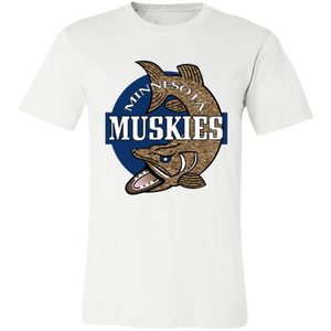 Minnesota Muskies T-shirt Premium ABA Basketball color White Minnesota Muskies T-shirt Premium ABA Basketball color White