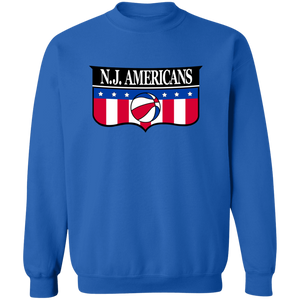 New Jersey Americans Sweatshirt Classic Crewneck ABA Basketball color Royal Blue New Jersey Americans Sweatshirt Classic Crewneck ABA Basketball color Royal Blue