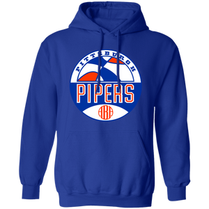Pittsburgh Pipers Hoodie Pullover Classic ABA Basketball color Royal Blue Pittsburgh Pipers Hoodie Pullover Classic ABA Basketball color Royal Blue