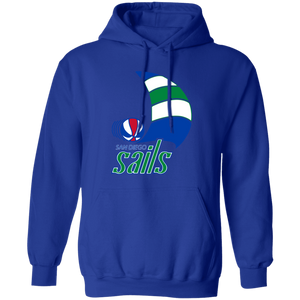 San Diego Sails Hoodie Pullover Classic ABA Basketball color Royal Blue San Diego Sails Hoodie Pullover Classic ABA Basketball color Royal Blue