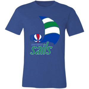 San Diego Sails T-shirt Premium ABA Basketball color Royal Blue San Diego Sails T-shirt Premium ABA Basketball color Royal Blue