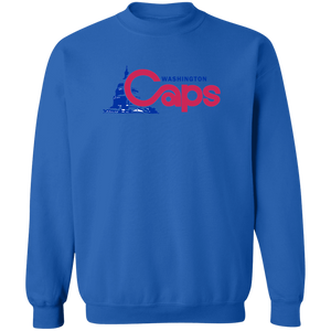 Washington Caps Sweatshirt Classic Crewneck ABA Basketball color Royal Blue Washington Caps Sweatshirt Classic Crewneck ABA Basketball color Royal Blue
