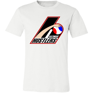 Baltimore Hustlers ABA T-shirt Premium American Basketball Association Team Tee color White Baltimore Hustlers ABA T-shirt Premium American Basketball Association Team Tee color White
