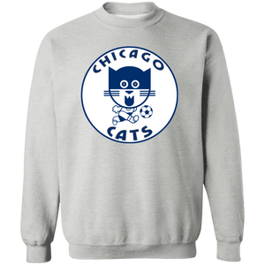 Chicago Cats Sweatshirt Classic Crewneck ASL Soccer color Sport Grey Chicago Cats Sweatshirt Classic Crewneck ASL Soccer color Sport Grey