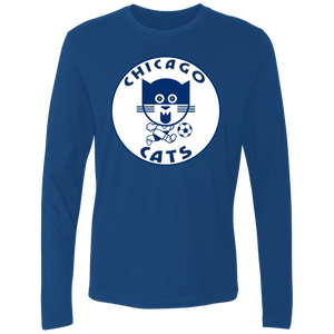 Chicago Cats Long Sleeve Shirt Legend ASL Soccer color Royal Blue Chicago Cats Long Sleeve Shirt Legend ASL Soccer color Royal Blue