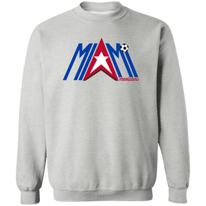 Miami Americans Sweatshirt Classic Crewneck ASL Soccer color Sport Grey Miami Americans Sweatshirt Classic Crewneck ASL Soccer color Sport Grey