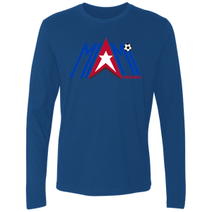 Miami Americans Long Sleeve Shirt Legend ASL Soccer color Royal Blue Miami Americans Long Sleeve Shirt Legend ASL Soccer color Royal Blue